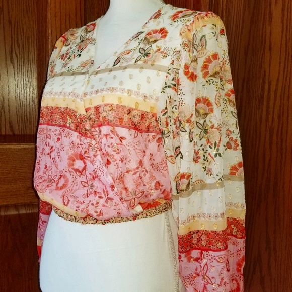 NWT Boho Style Blouse - Picture 4 of 5